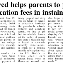 Education Fees installment through Payed