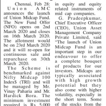 Mid cap Fund launched in Chennai